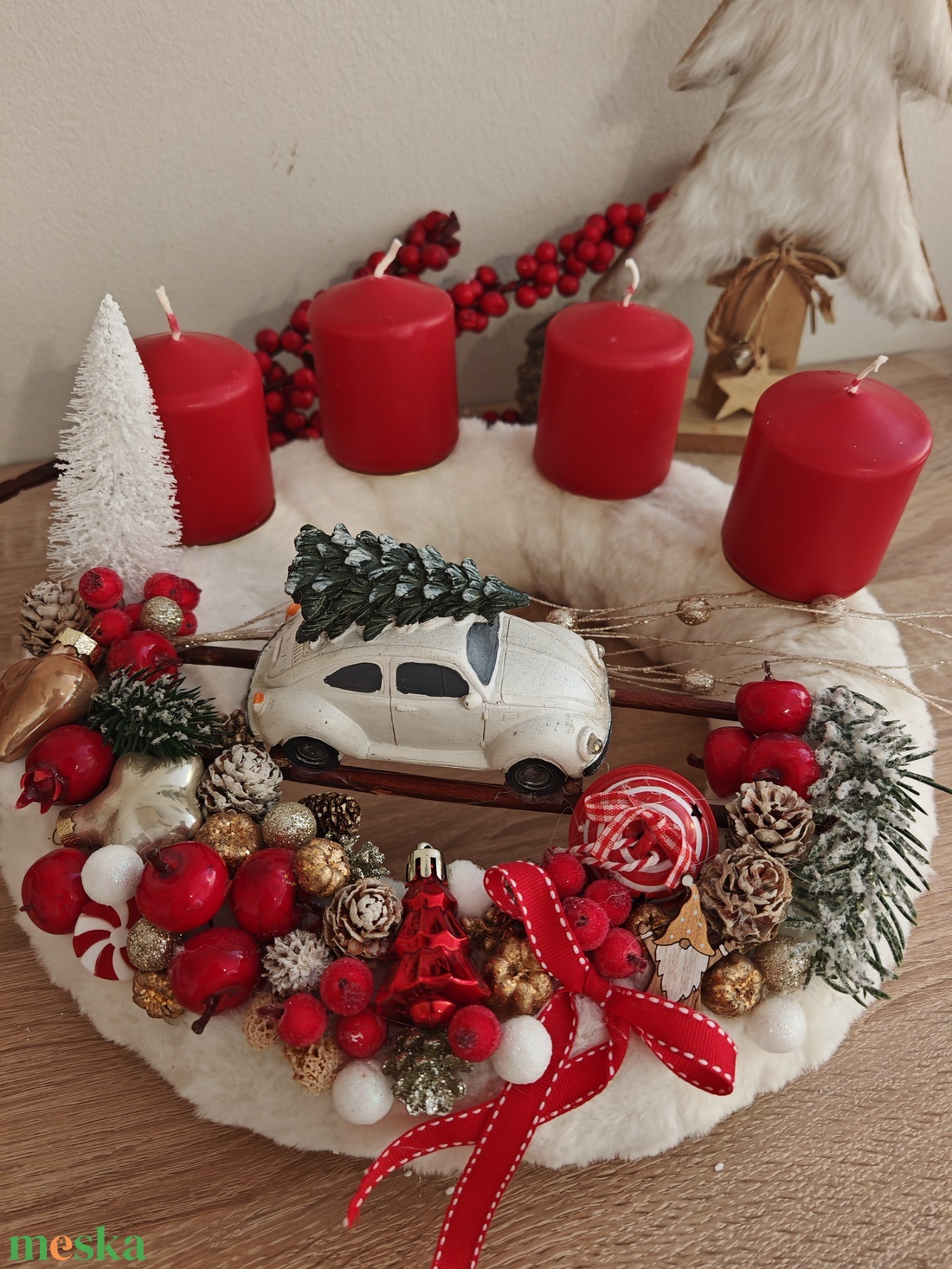 Adventi koszorú - karácsony - adventi díszek - adventi koszorú - Meska.hu