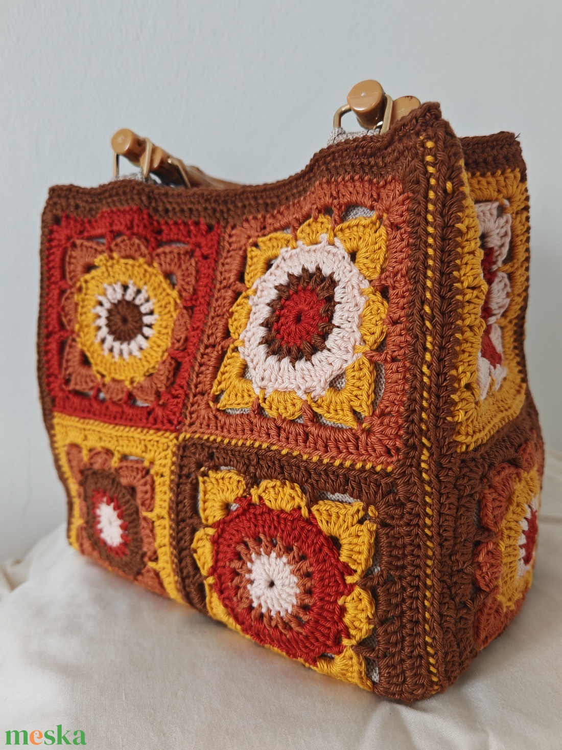Horgolt táska  - táska & tok - kézitáska & válltáska - kézitáska - Meska.hu