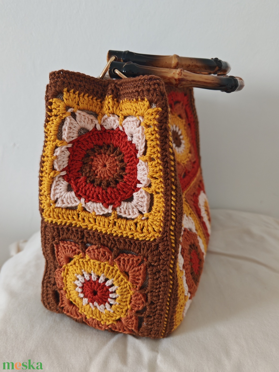 Horgolt táska  - táska & tok - kézitáska & válltáska - kézitáska - Meska.hu