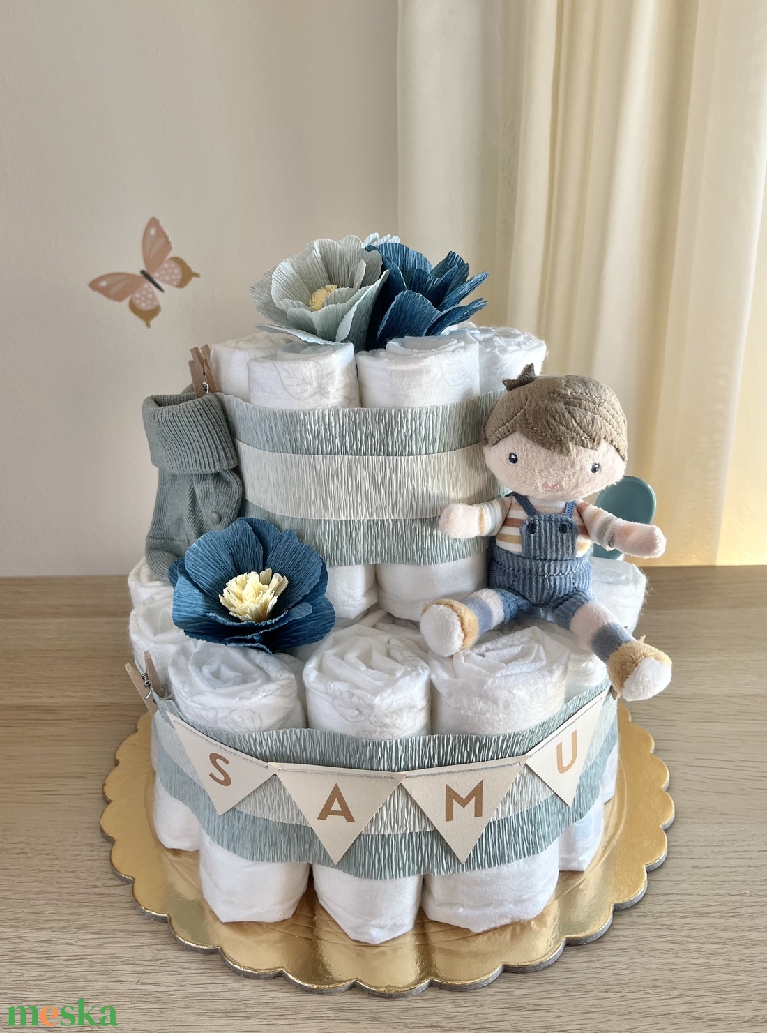 SAMU pelenkatorta - játék & sport - babalátogató ajándékcsomag - Meska.hu