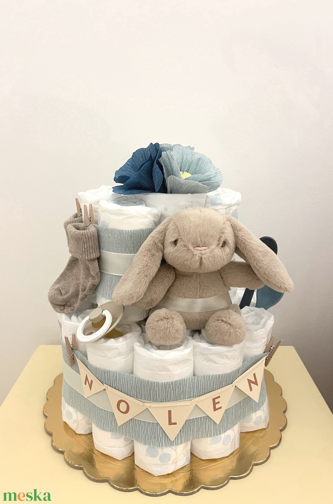 NOLEN pelenkatorta - baba - mama - babalátogató ajándékcsomag - Meska.hu