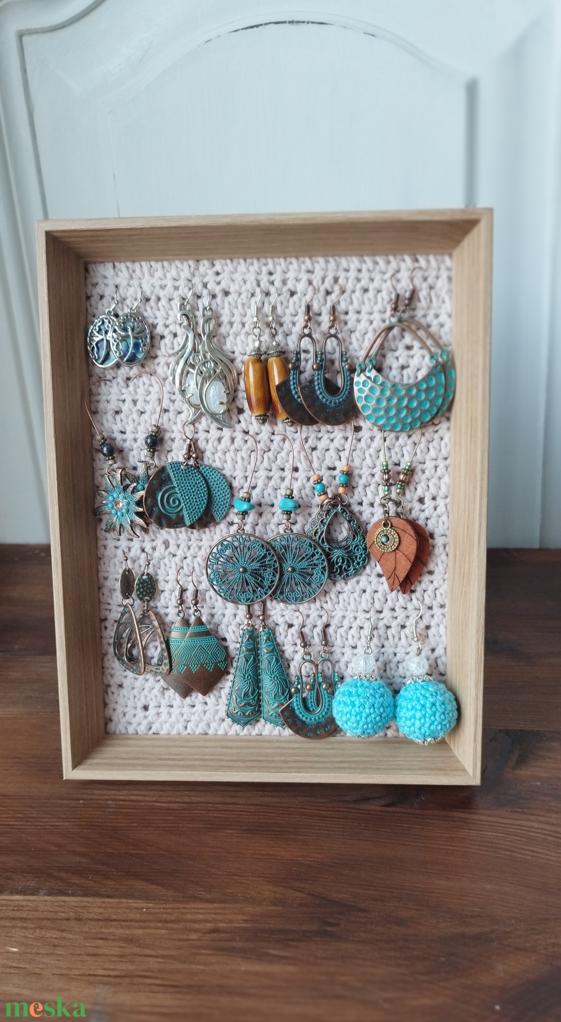 Fülbevaló tartó  - ékszer - ékszertartó - ékszertartó állvány - Meska.hu