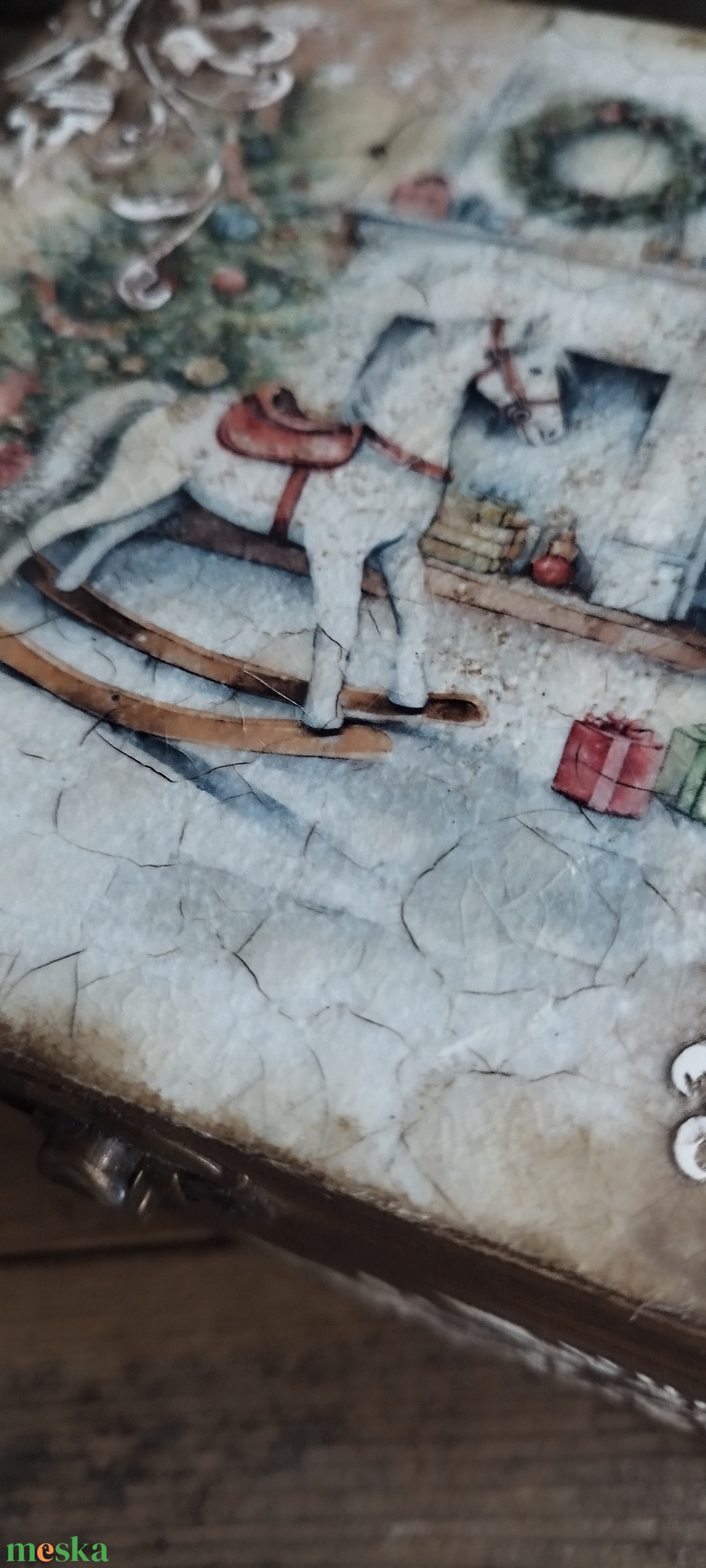 Karácsonyi teás doboz  - otthon & életmód - konyhafelszerelés, tálalás - konyhai tárolás - tea & kávé tárolás - Meska.hu