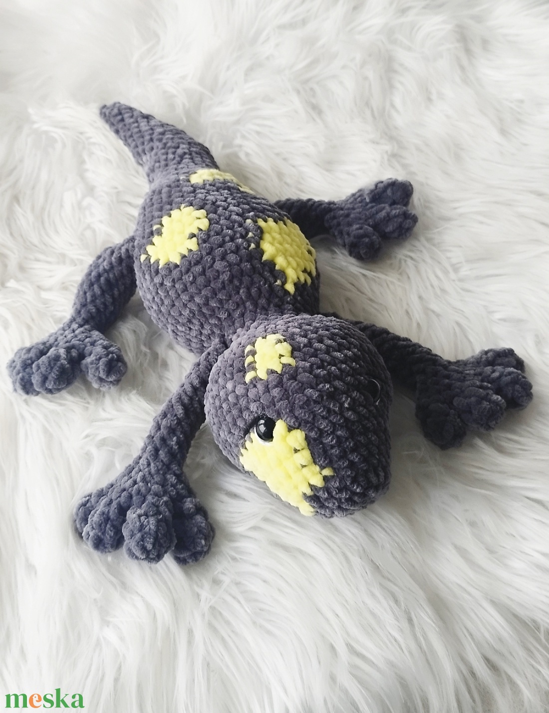 Horgolt szalamandra - játék & sport - plüssállat & játékfigura - más figura - Meska.hu