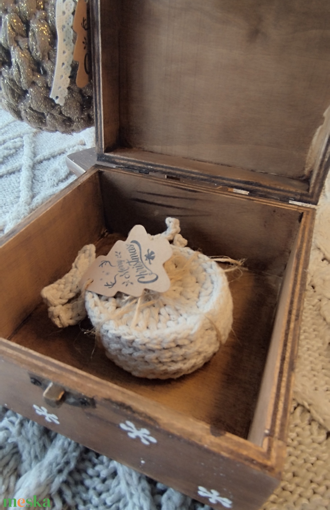 Karácsonyi kincses doboz  - otthon & életmód - konyhafelszerelés, tálalás - konyhai tárolás - tea & kávé tárolás - Meska.hu