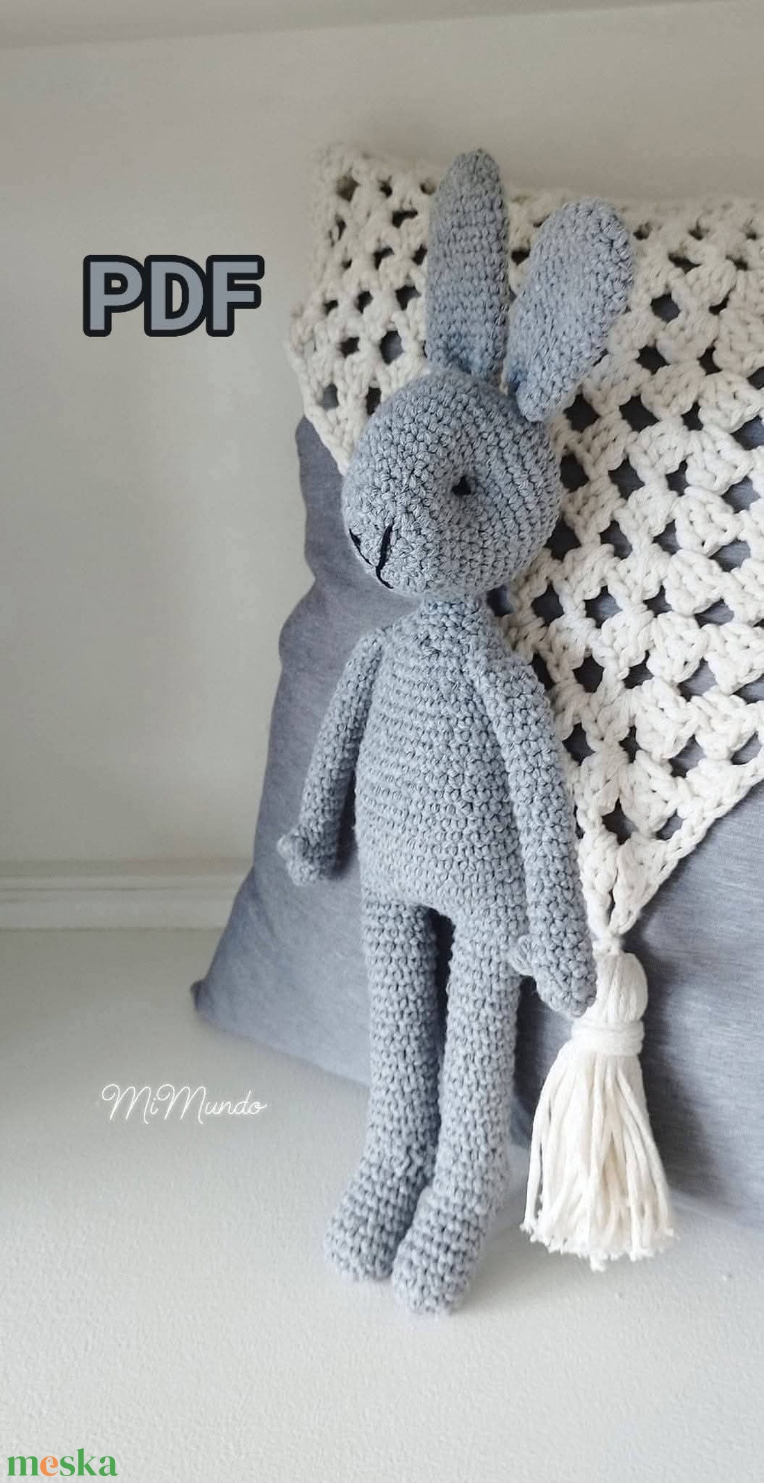 Horgolás minta-ökonyúl - diy (csináld magad) - szabásminta, útmutató - horgolási minta - Meska.hu