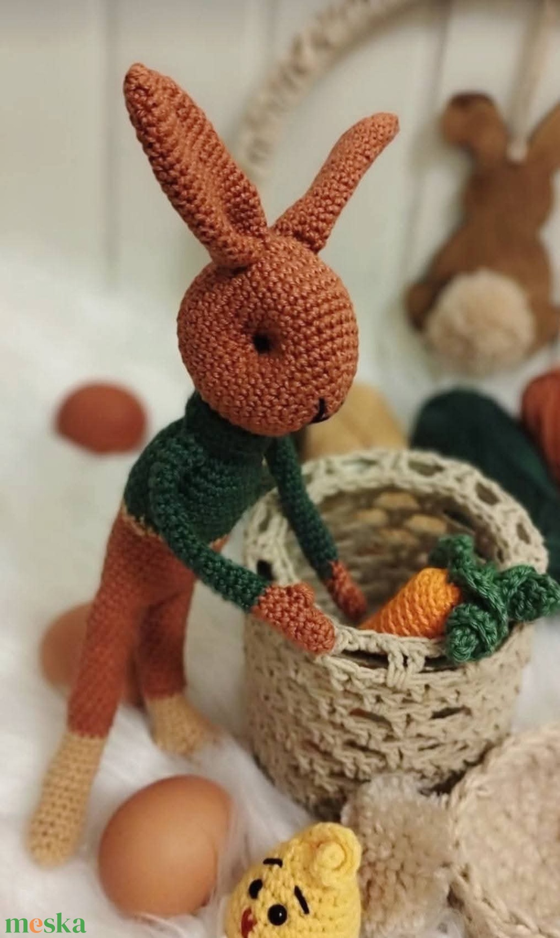 Horgolás minta-ökonyúl - diy (csináld magad) - szabásminta, útmutató - horgolási minta - Meska.hu