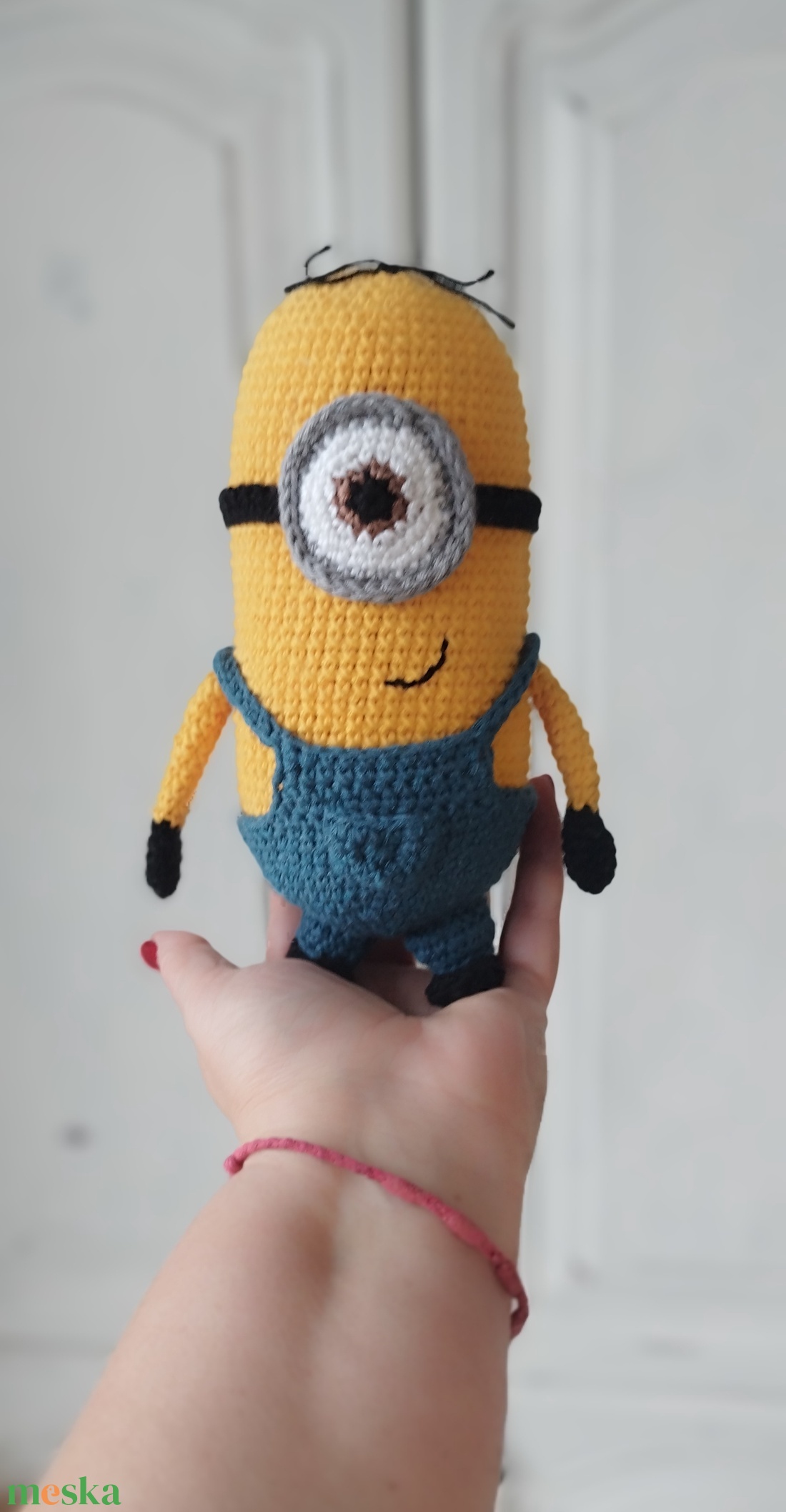 Minions - Stuart inspirálta horgolt figura - játék & sport - plüssállat & játékfigura - plüss mesefigurák - Meska.hu