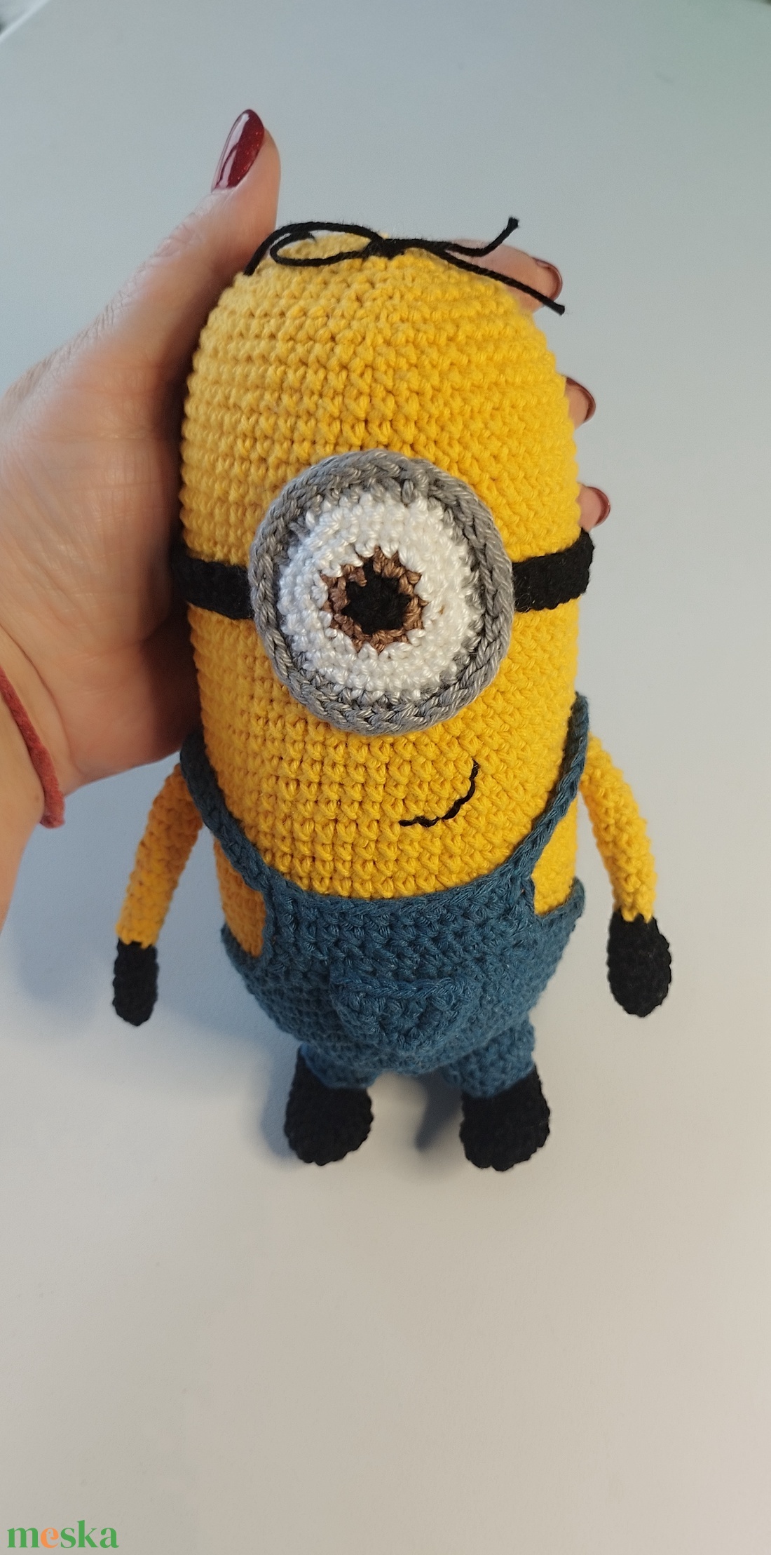 Minions - Stuart inspirálta horgolt figura - játék & sport - plüssállat & játékfigura - plüss mesefigurák - Meska.hu