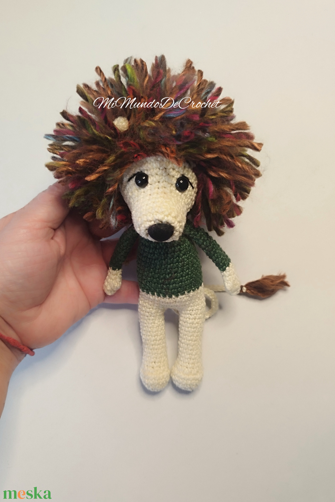 Oszkár a horgolt oroszlán � - játék & sport - plüssállat & játékfigura - oroszlán - Meska.hu