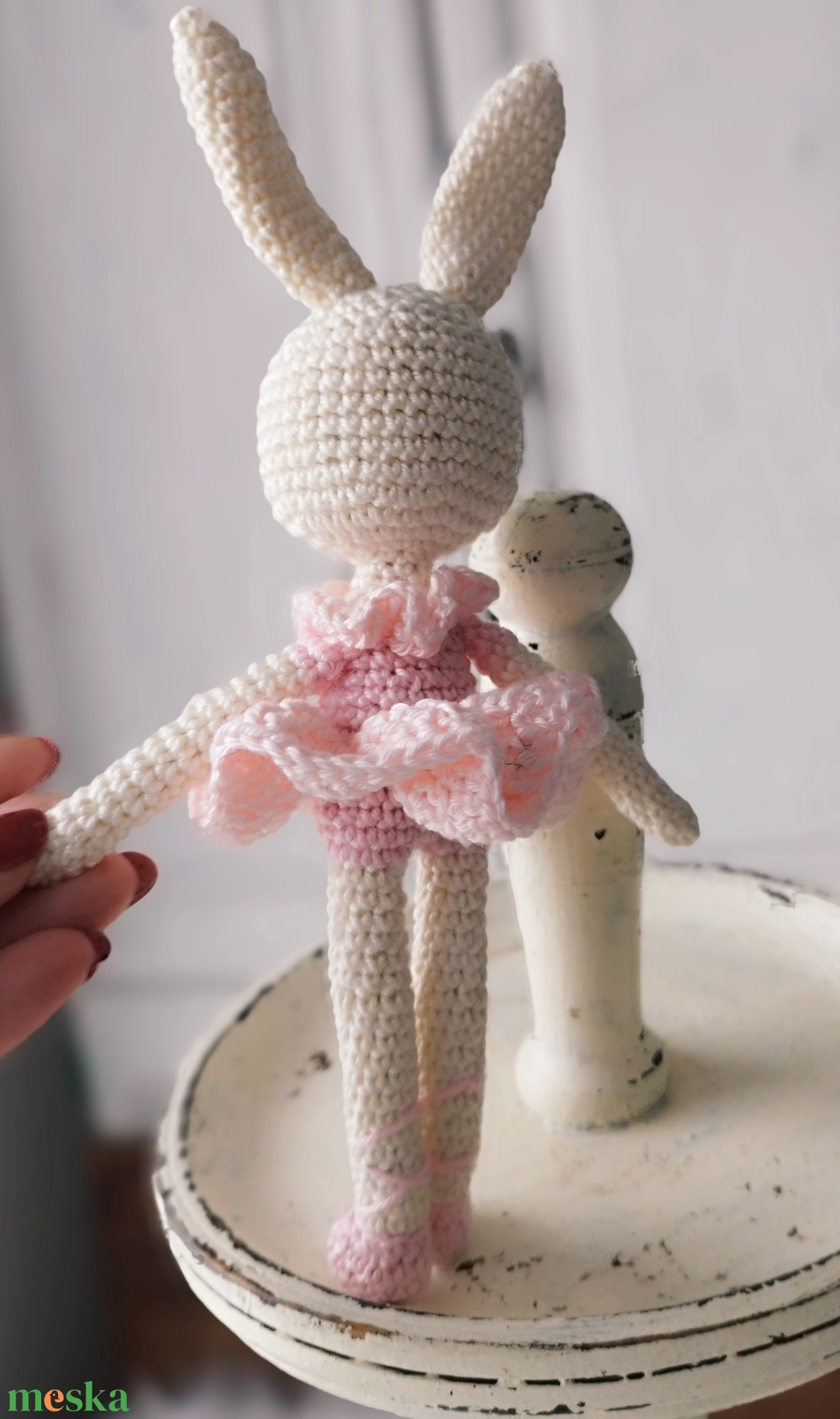 Balerina nyuszi - horgolt - játék & sport - plüssállat & játékfigura - nyuszi - Meska.hu