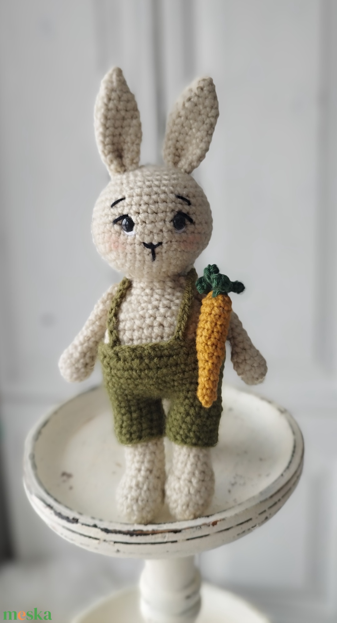 Horgolt nyuszi - Répás Jancsika - játék & sport - plüssállat & játékfigura - nyuszi - Meska.hu