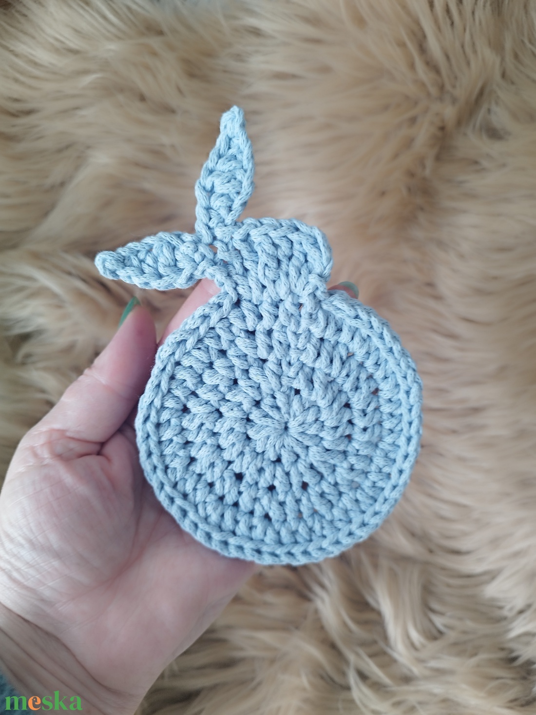 Nyuszi poháralátét -Húsvéti dekoráció  - otthon & életmód - konyhafelszerelés, tálalás - sütés, főzés - edényalátét - Meska.hu