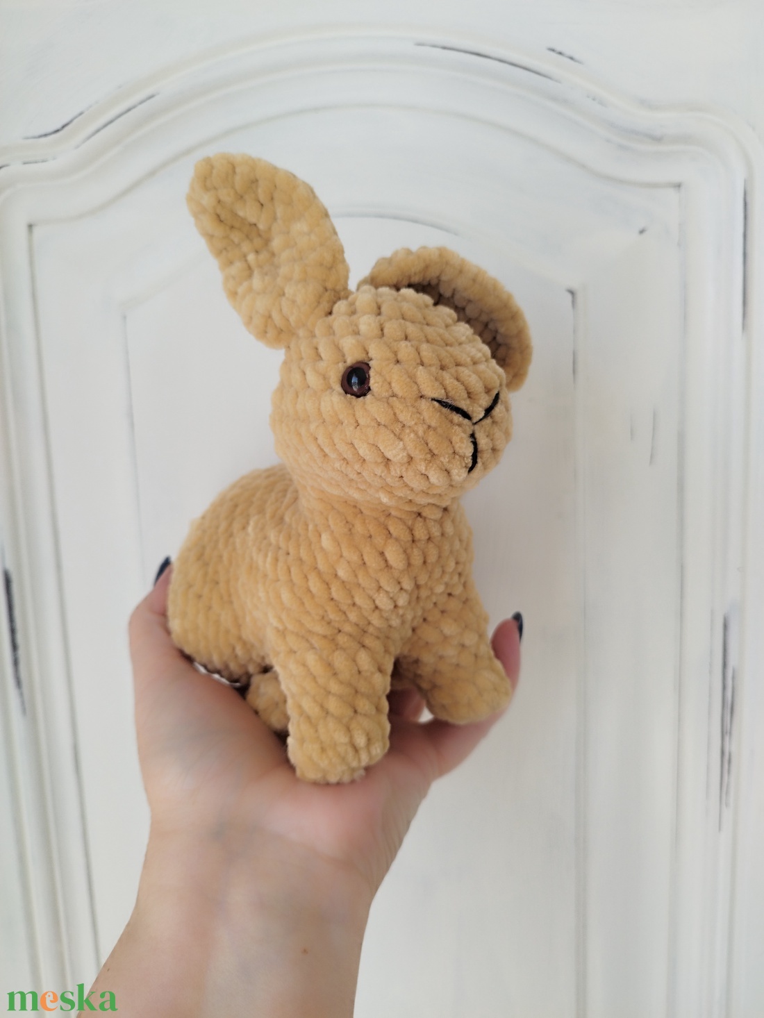 Horgolt plüss nyuszi  - játék & sport - plüssállat & játékfigura - nyuszi - Meska.hu