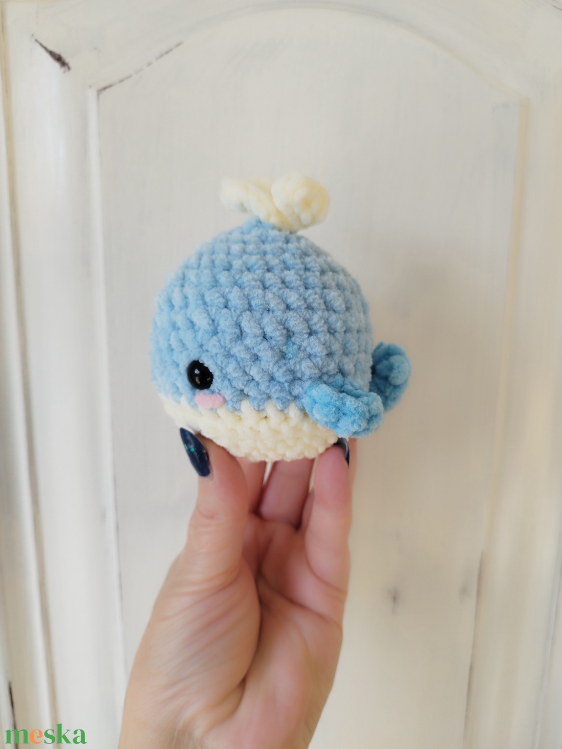 Horgolt plüss bálnabébi - játék & sport - plüssállat & játékfigura - nyuszi - Meska.hu