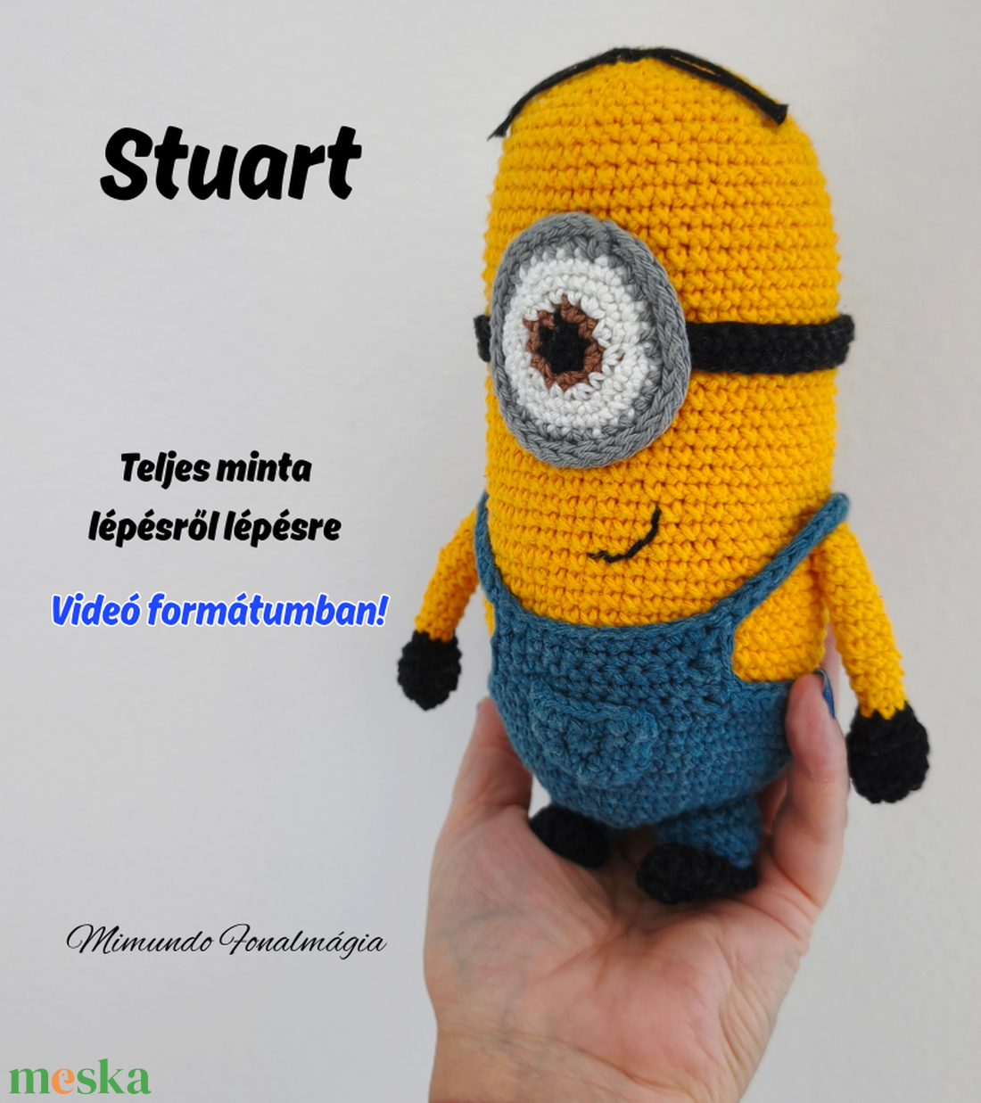 Stuart horgolásminta VIDEÓ  - diy (csináld magad) - szabásminta, útmutató - horgolási minta - Meska.hu
