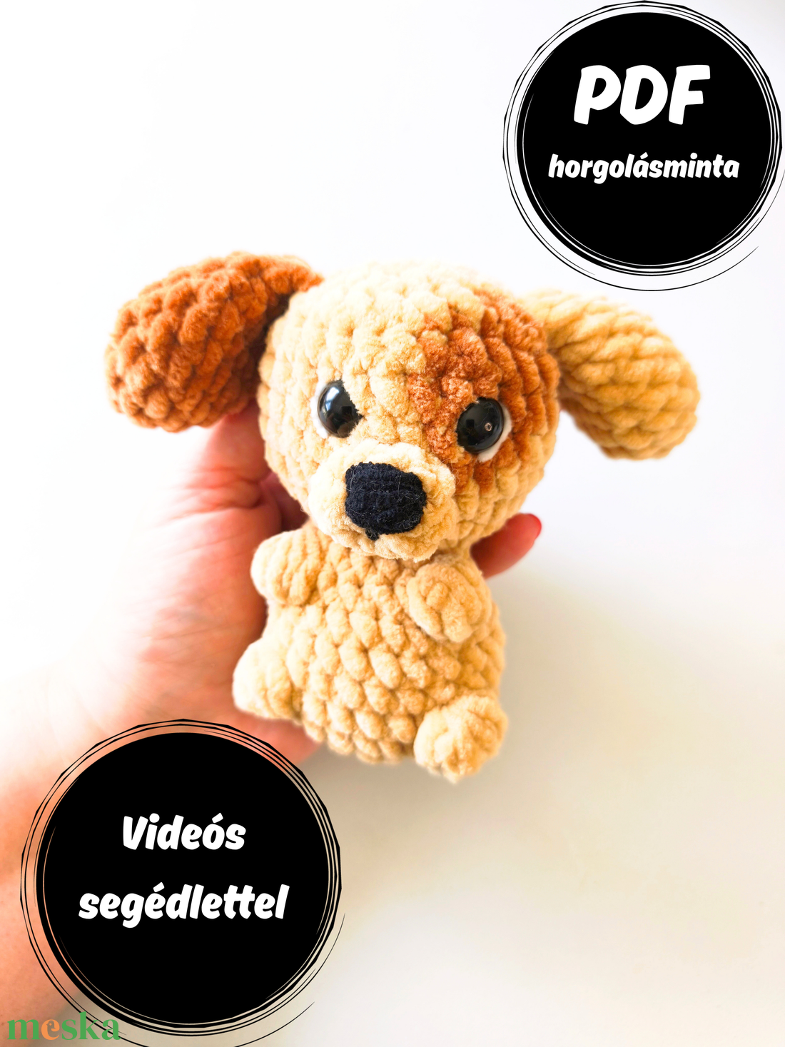 PDF horgolásminta VIDEÓ segédlettel  - diy (csináld magad) - szabásminta, útmutató - horgolási minta - Meska.hu