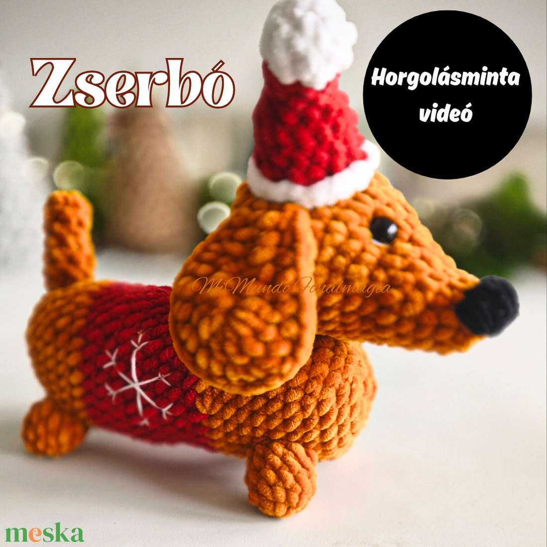 Tacskó horgolásminta  - diy (csináld magad) - szabásminta, útmutató - horgolási minta - Meska.hu