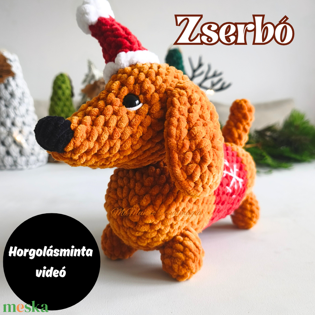 Tacskó horgolásminta  - diy (csináld magad) - szabásminta, útmutató - horgolási minta - Meska.hu