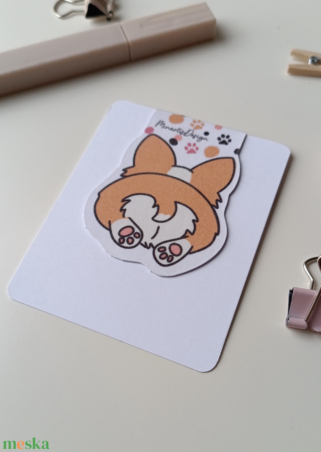 mágneses könyvjelző - corgi popó - könyv & zene - könyvjelző - Meska.hu mágneses könyvjelző - corgi popó - könyv & zene - könyvjelző - Meska.hu