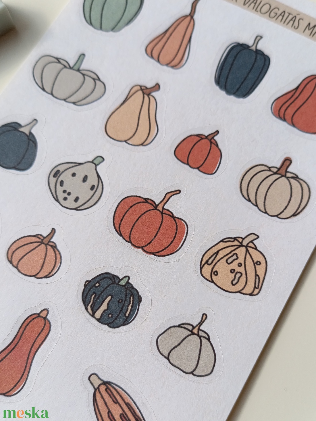 Matricaív - őszi tökválogatás - otthon & életmód - papír, írószer - matrica, matrica csomag - Meska.hu Matricaív - őszi tökválogatás - otthon & életmód - papír, írószer - matrica, matrica csomag - Meska.hu
