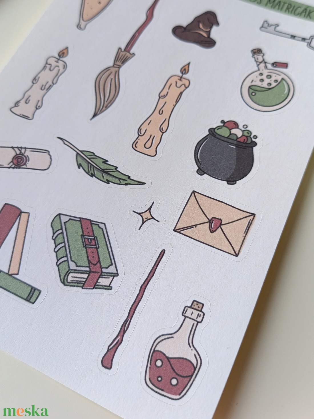 Matricaív - varázslós, boszorkányos - otthon & életmód - papír, írószer - matrica, matrica csomag - Meska.hu