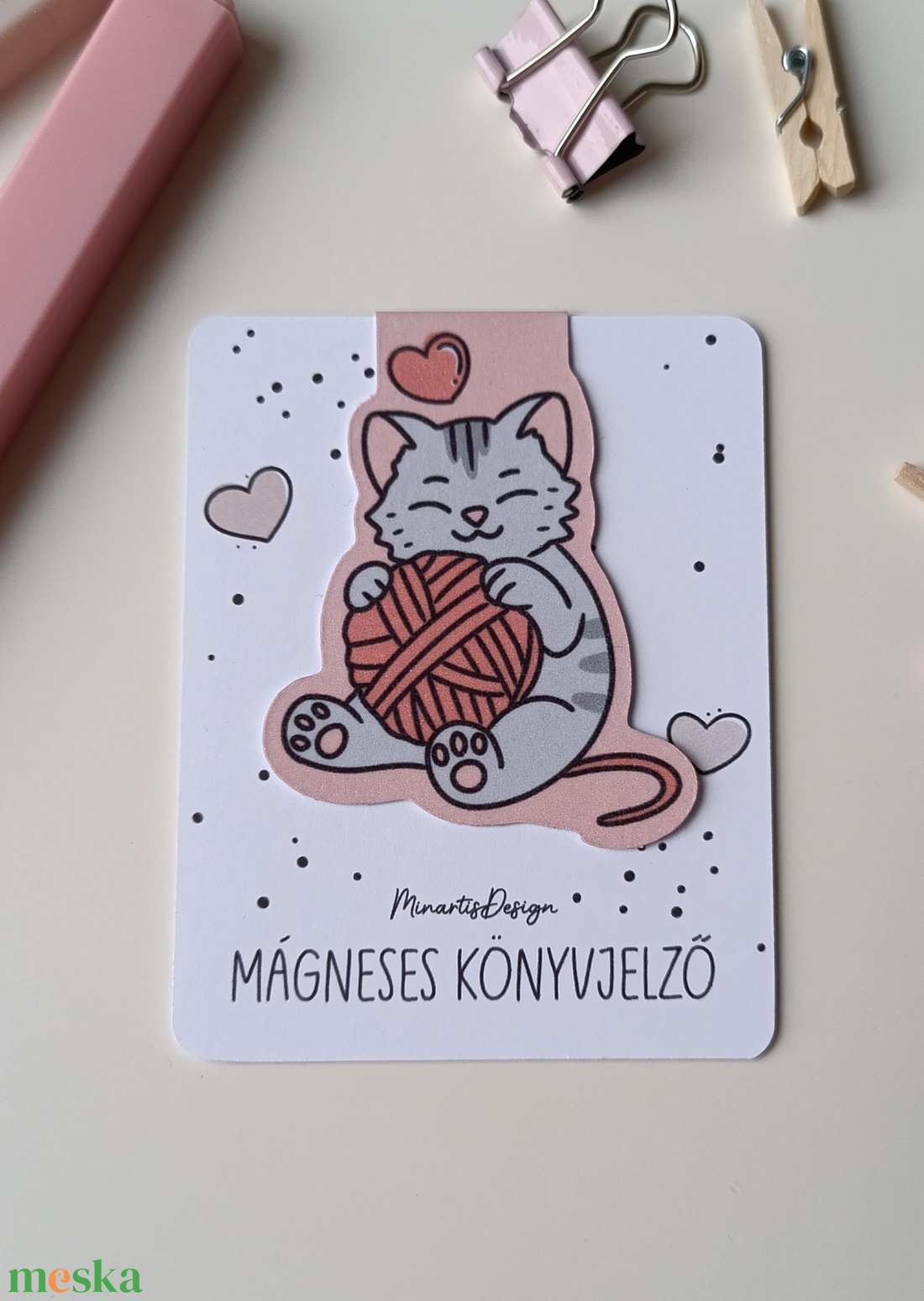 mágneses könyvjelző - gombolyagos cica - könyv & zene - könyvjelző - Meska.hu mágneses könyvjelző - gombolyagos cica - könyv & zene - könyvjelző - Meska.hu