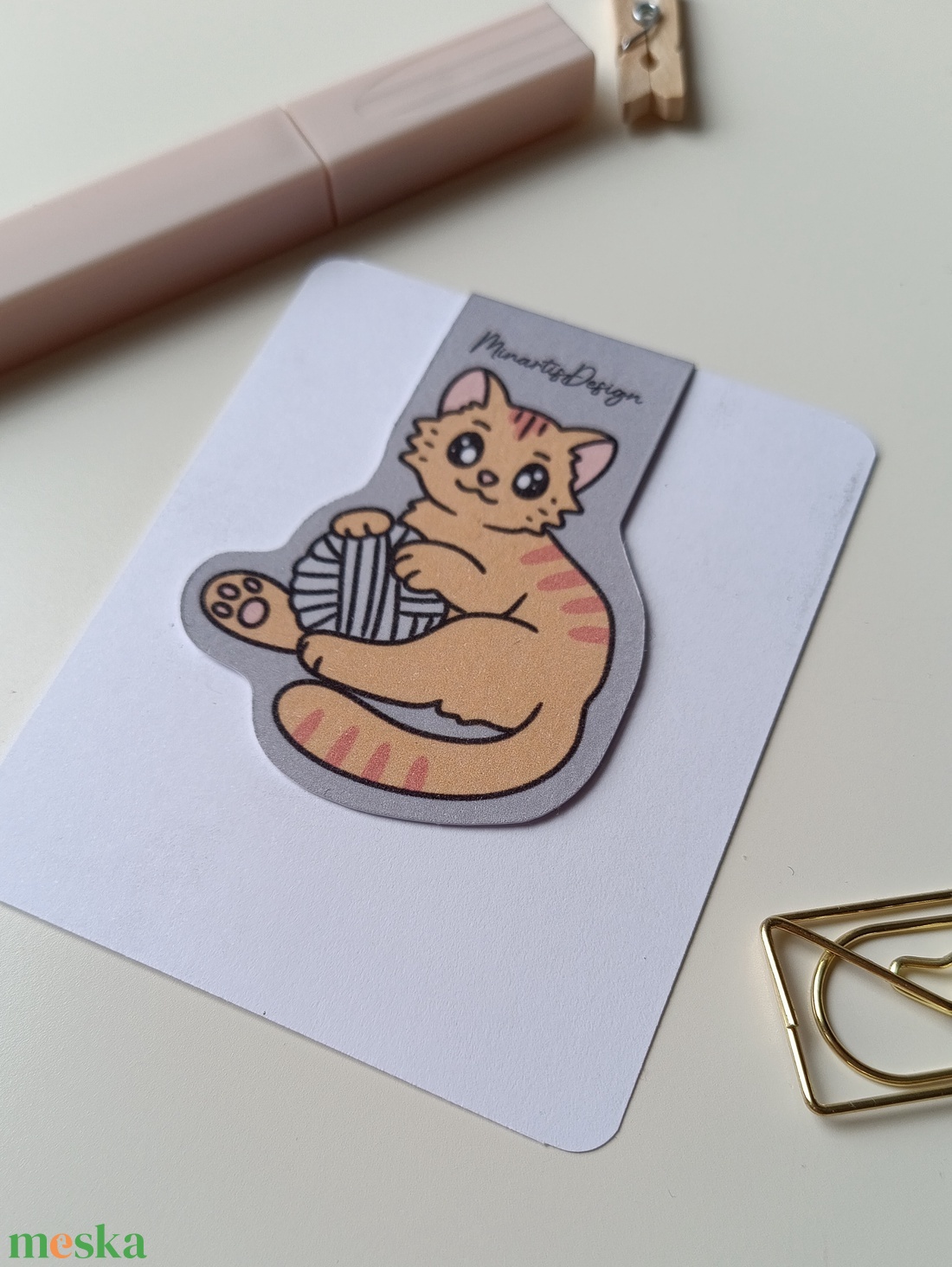 mágneses könyvjelző - vörös cica - könyv & zene - könyvjelző - Meska.hu mágneses könyvjelző - vörös cica - könyv & zene - könyvjelző - Meska.hu