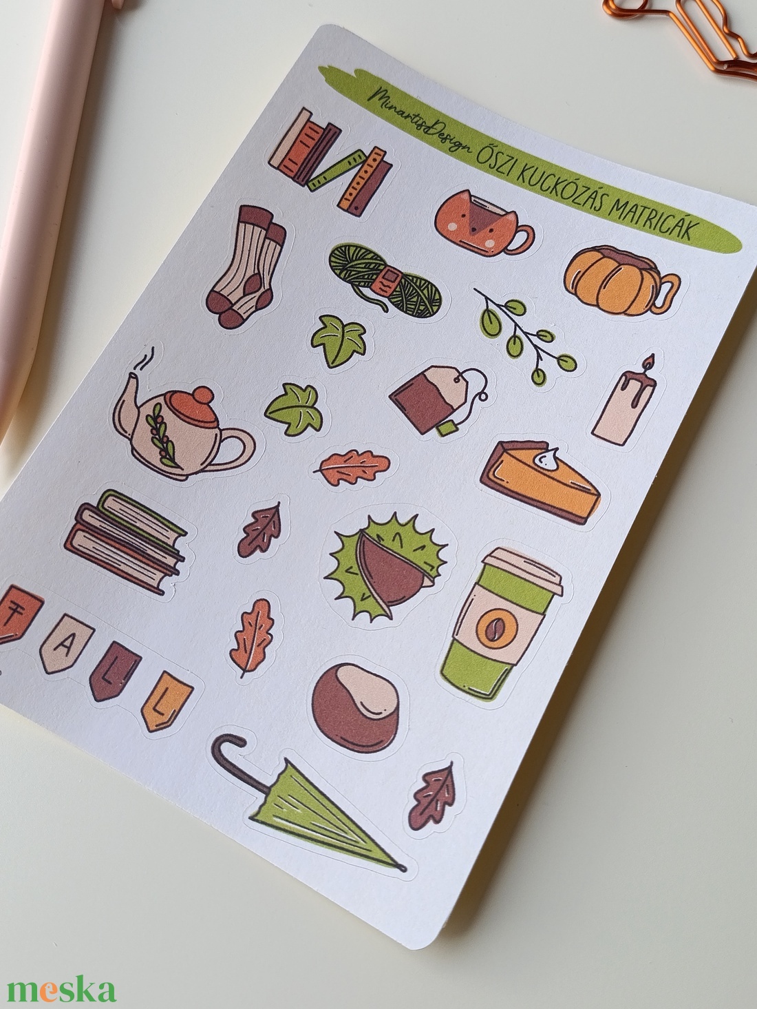 Matricaív - őszi hangulat - otthon & életmód - papír, írószer - matrica, matrica csomag - Meska.hu Matricaív - őszi hangulat - otthon & életmód - papír, írószer - matrica, matrica csomag - Meska.hu