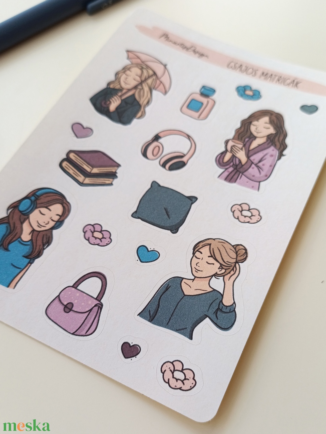 Matricaív - őszi csajos hangulat - otthon & életmód - papír, írószer - matrica, matrica csomag - Meska.hu Matricaív - őszi csajos hangulat - otthon & életmód - papír, írószer - matrica, matrica csomag - Meska.hu