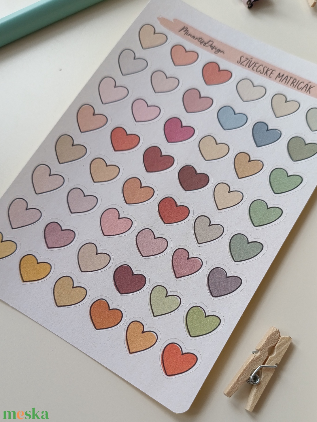 Matricaív -  szivecskék - otthon & életmód - papír, írószer - matrica, matrica csomag - Meska.hu Matricaív -  szivecskék - otthon & életmód - papír, írószer - matrica, matrica csomag - Meska.hu