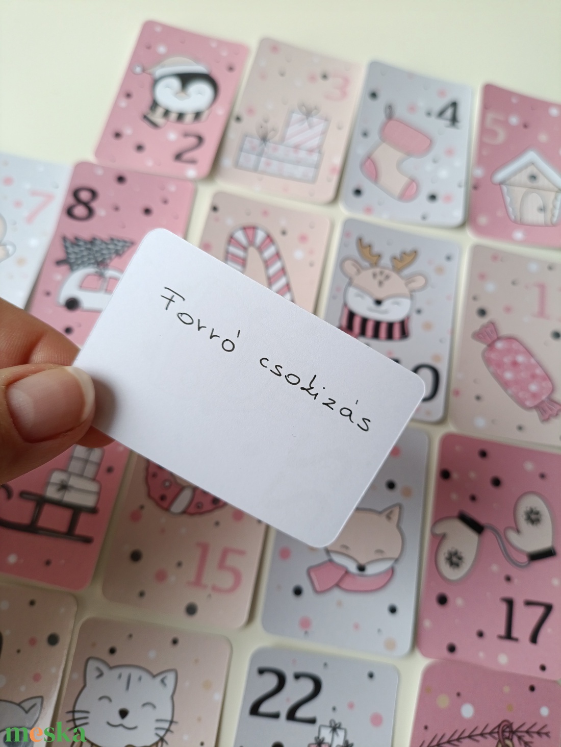 Adventi kicsi meglepetés kártyák gyerekeknek - karácsony - adventi díszek - adventi naptár - Meska.hu