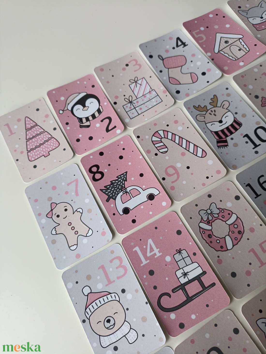 Adventi kicsi meglepetés kártyák gyerekeknek - karácsony - adventi díszek - adventi naptár - Meska.hu