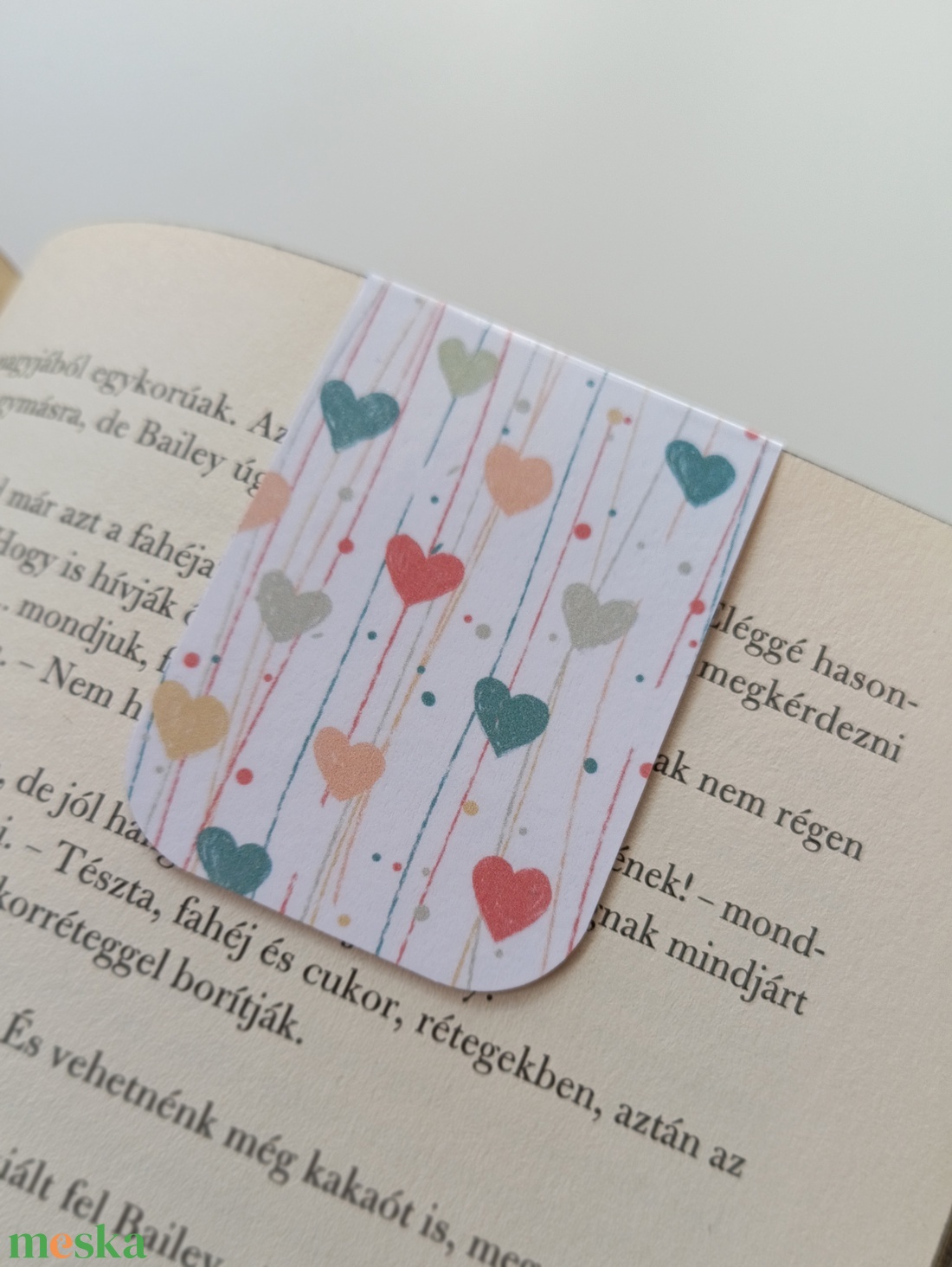 Szivecskés jegyzettömb és könyvjelző szett  - otthon & életmód - papír, írószer - jegyzetfüzet & napló - Meska.hu