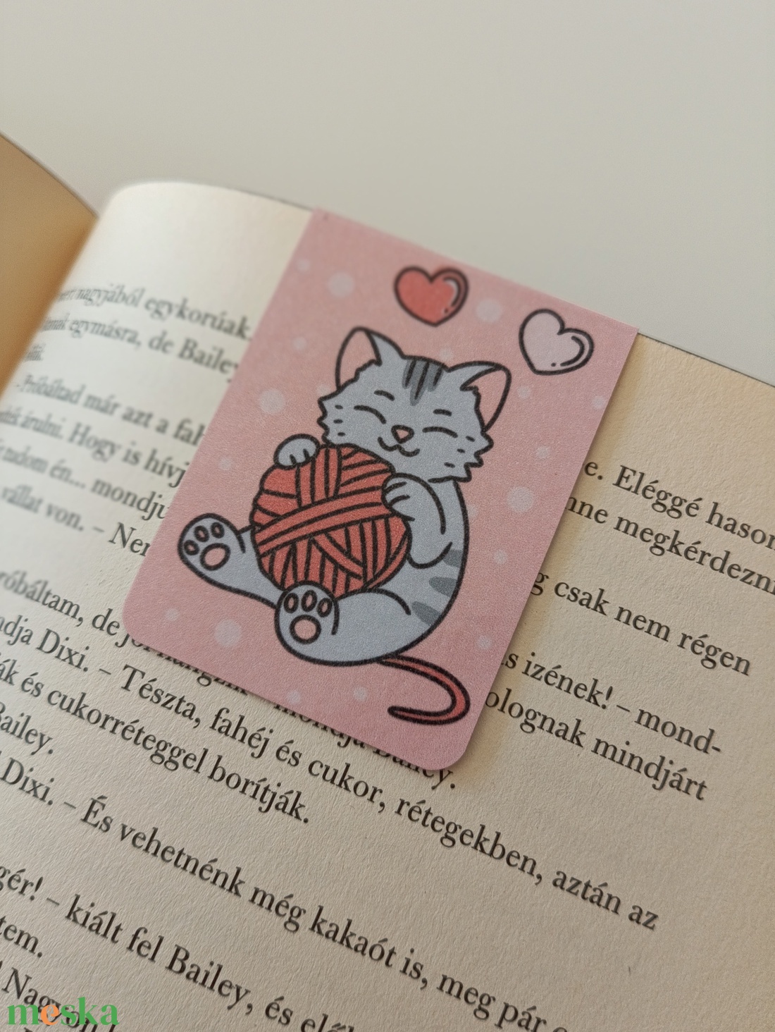 Jegyzettömb, könyvjelző szett - szürke cicás - otthon & életmód - papír, írószer - jegyzetfüzet & napló - Meska.hu