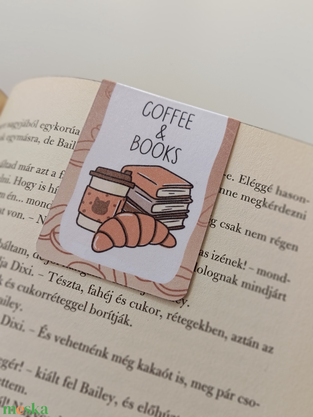Jegyzettömb, könyvjelző szett - cica kávés - otthon & életmód - papír, írószer - jegyzetfüzet & napló - Meska.hu