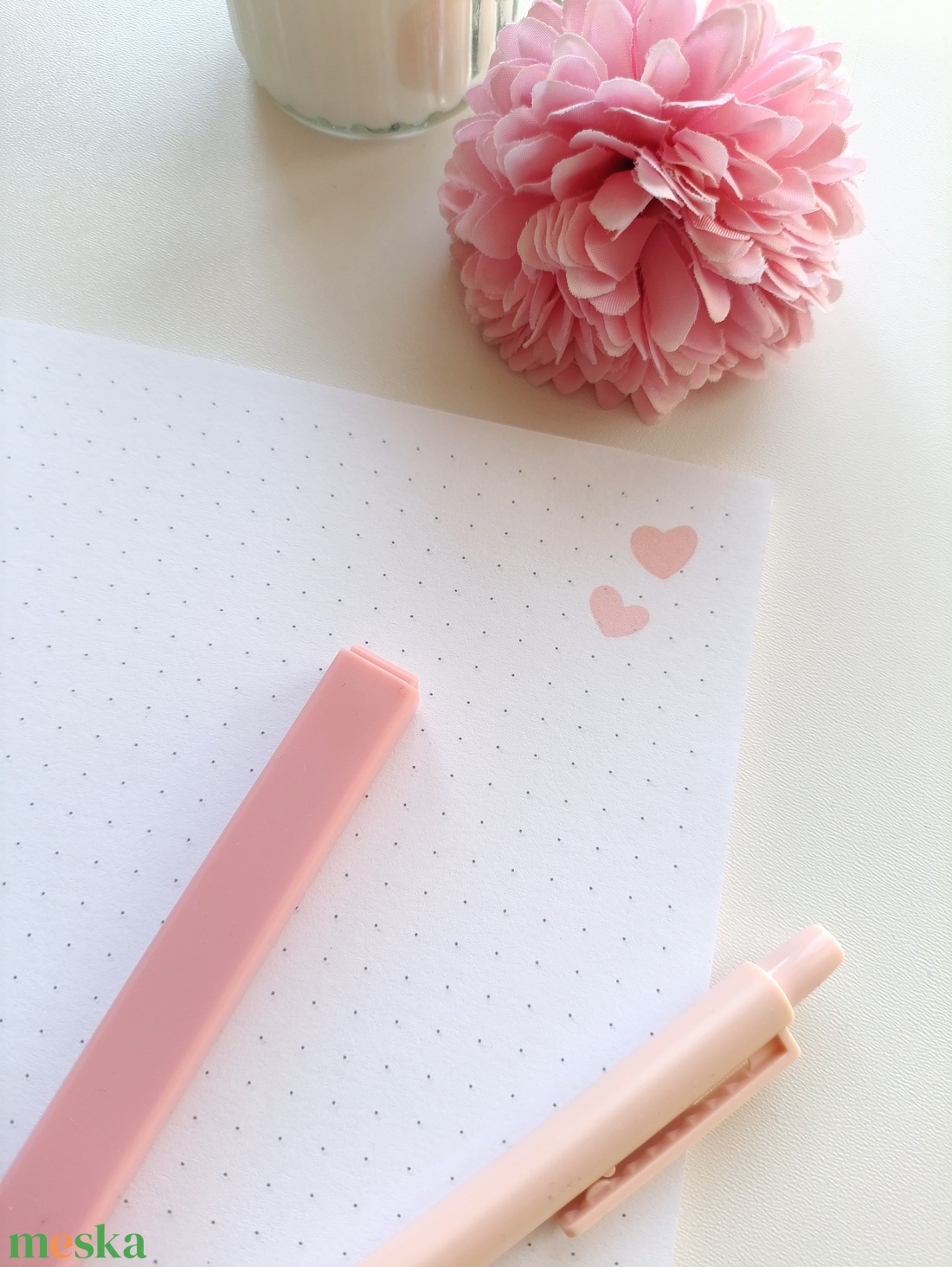 Rózsaszin tacskós spirálfüzet- A5 - otthon & életmód - papír, írószer - jegyzetfüzet & napló - Meska.hu