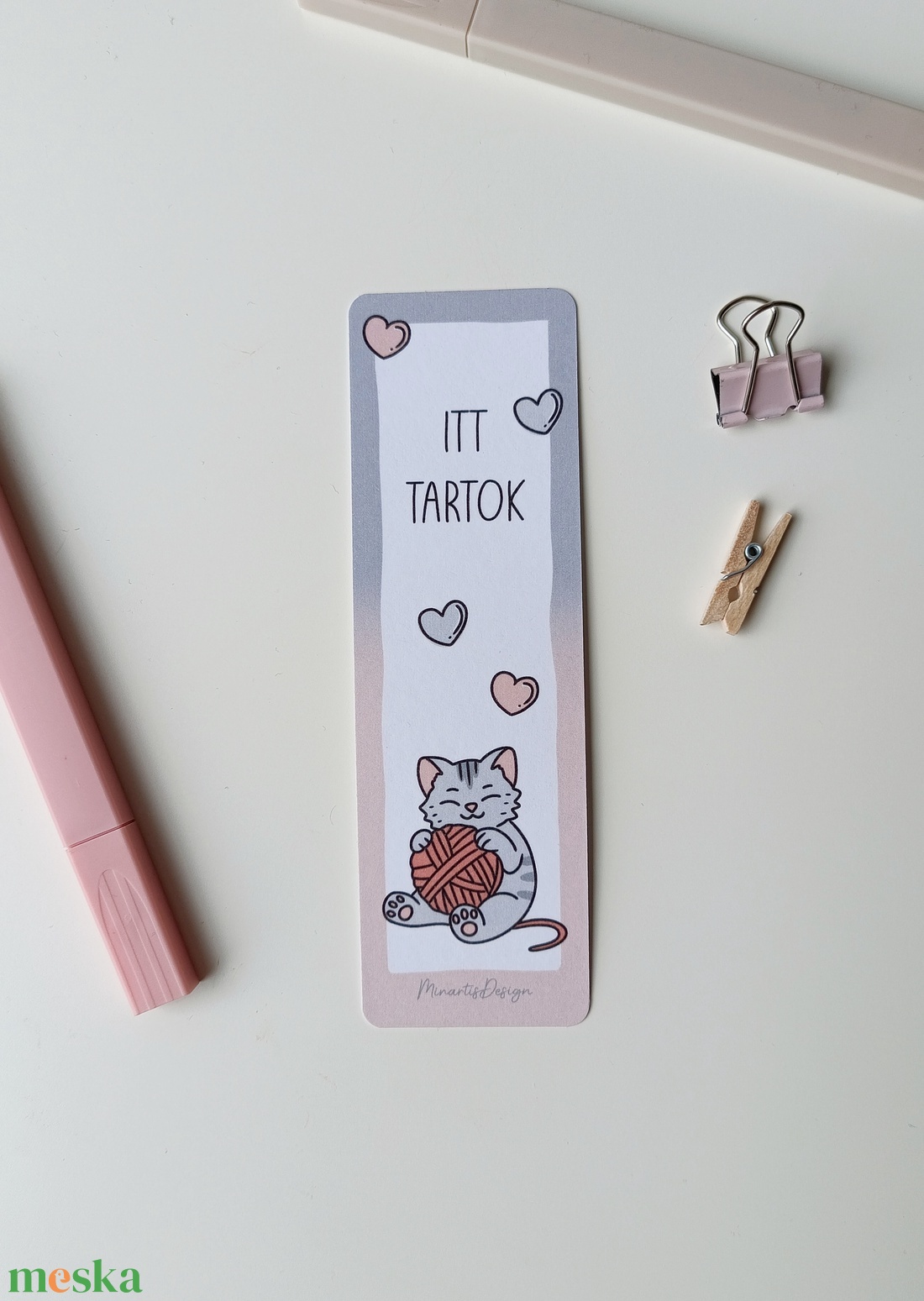 Cicás könyvjelző - könyv & zene - könyvjelző - Meska.hu