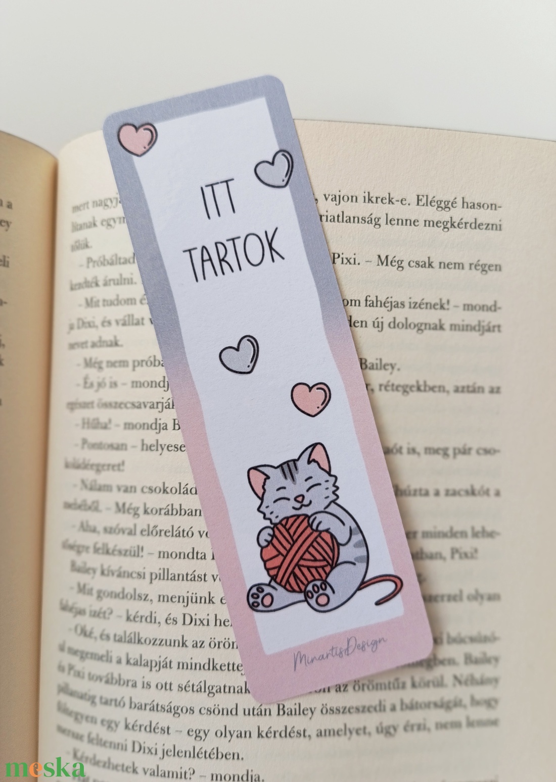 Cicás könyvjelző - könyv & zene - könyvjelző - Meska.hu