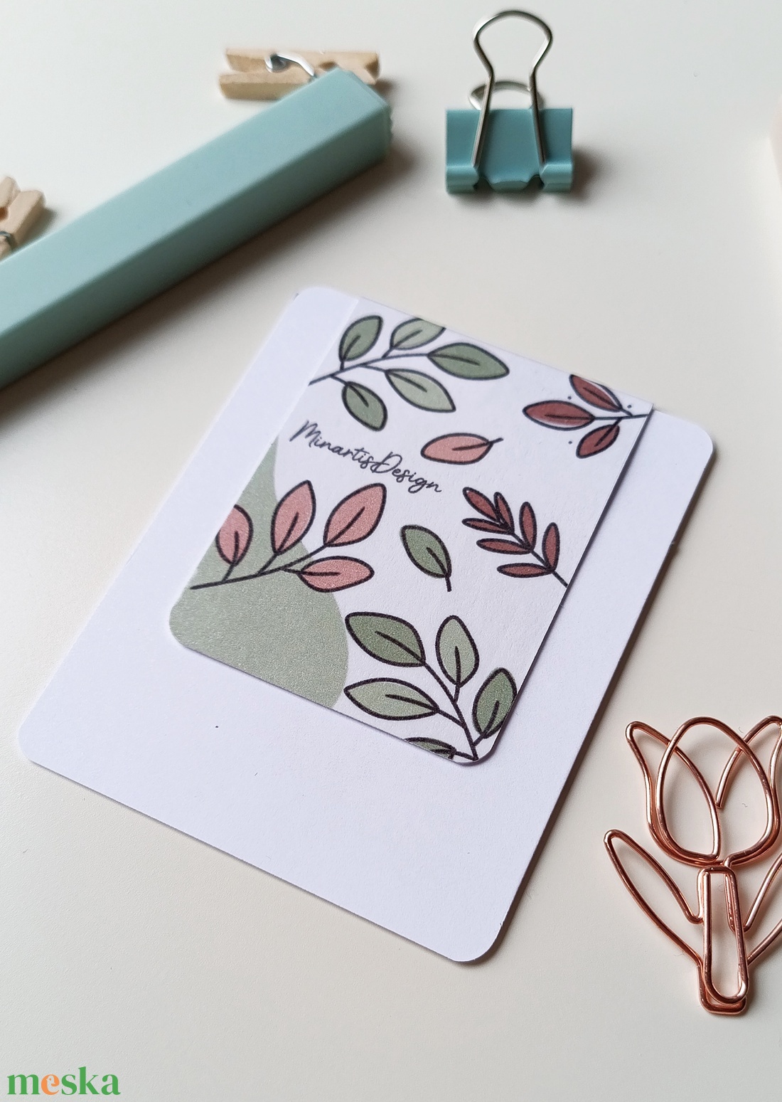 Mágneses könyvjelző - őszi leveles - könyv & zene - könyvjelző - Meska.hu