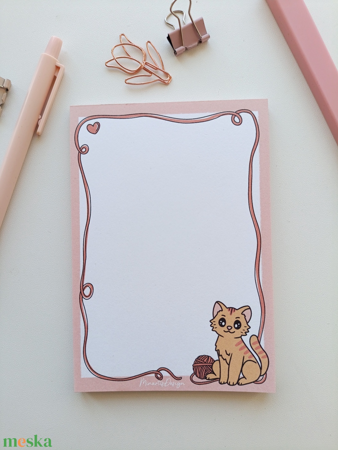 A6-os  cicás jegyzettömb  - otthon & életmód - papír, írószer - jegyzetfüzet & napló - Meska.hu