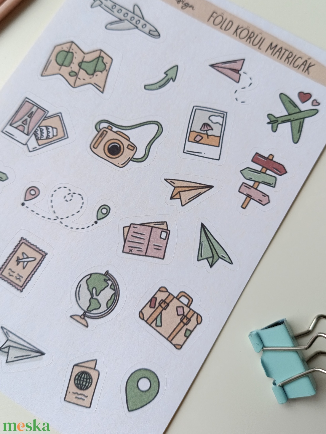 Matricaív - utazós, travel - otthon & életmód - papír, írószer - matrica, matrica csomag - Meska.hu