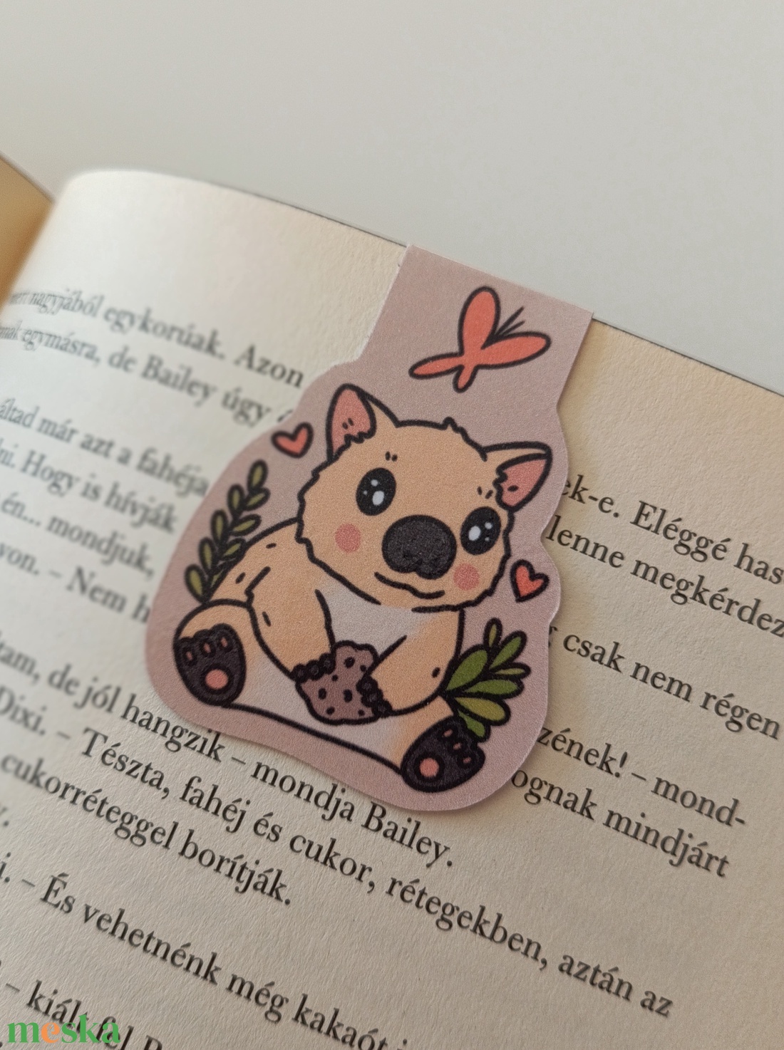 Mágneses könyvjelző - cuki wombat - könyv & zene - könyvjelző - Meska.hu
