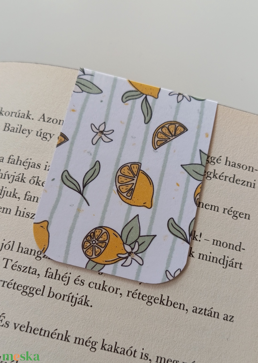 Citromos jegyzettömb és könyvjelző szett  - otthon & életmód - papír, írószer - jegyzetfüzet & napló - Meska.hu