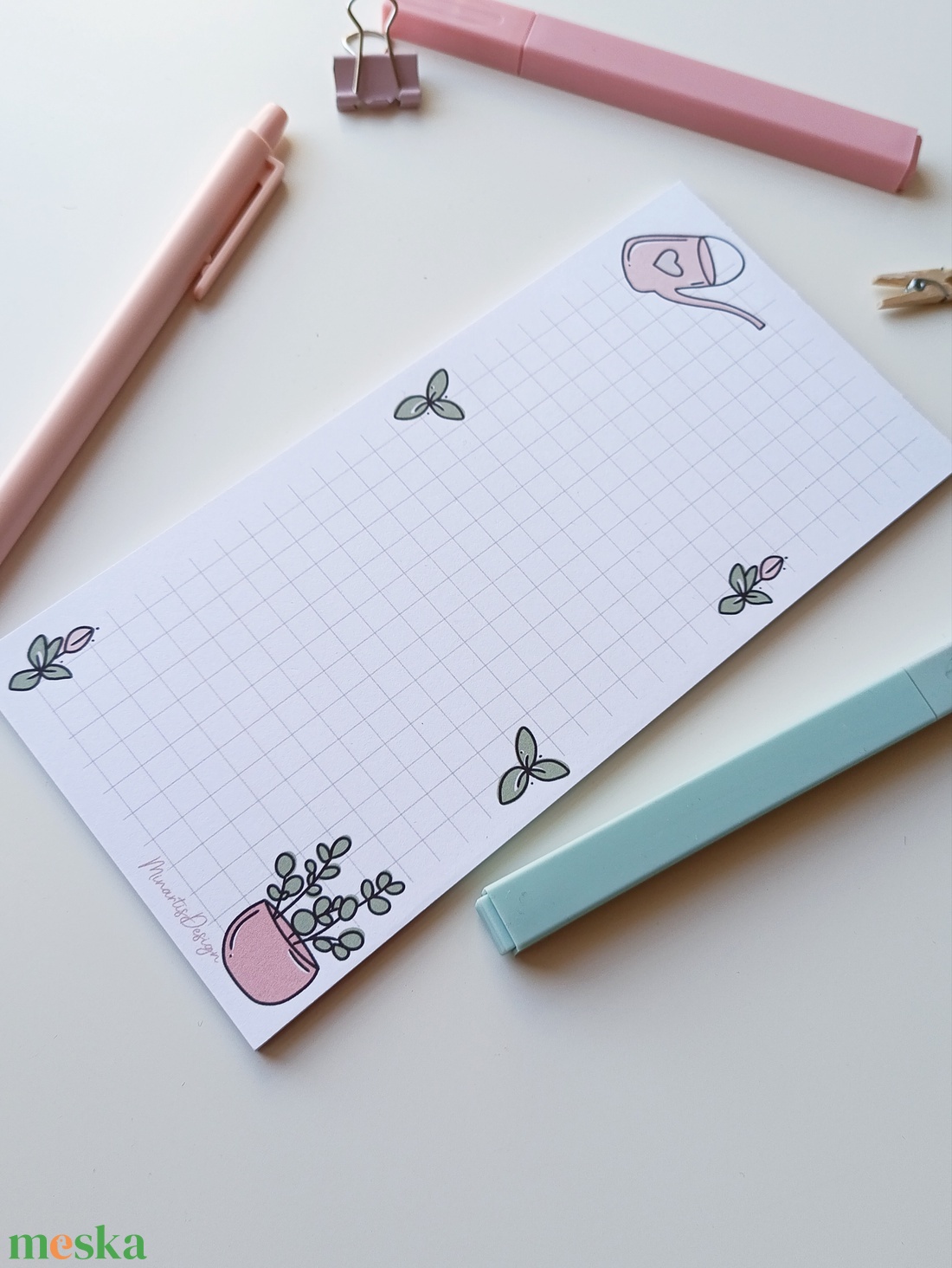 Szobanövényes jegyzettömb  - otthon & életmód - papír, írószer - jegyzetfüzet & napló - Meska.hu