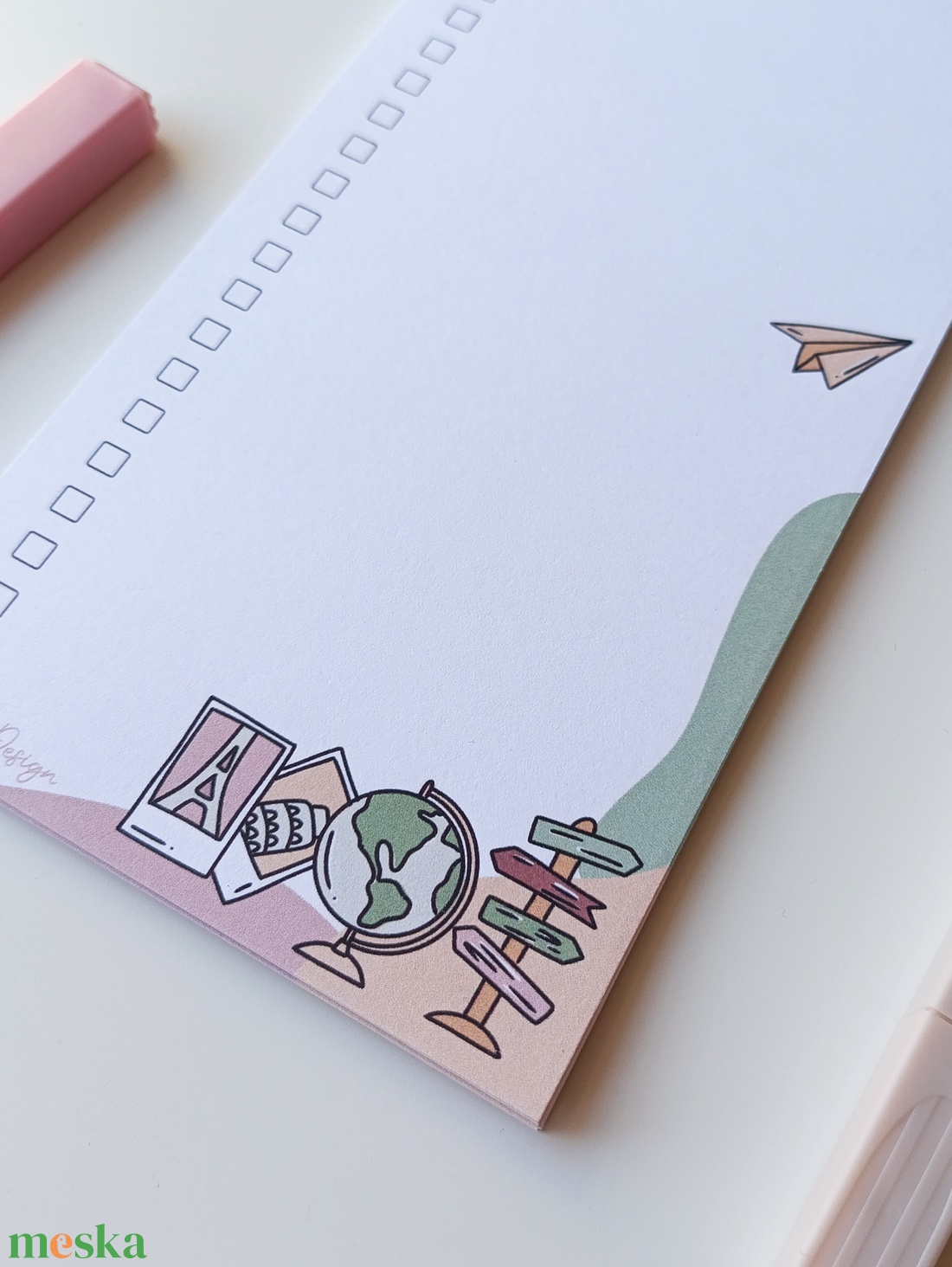 Utazós jegyzettömb - lista - otthon & életmód - papír, írószer - jegyzetfüzet & napló - Meska.hu