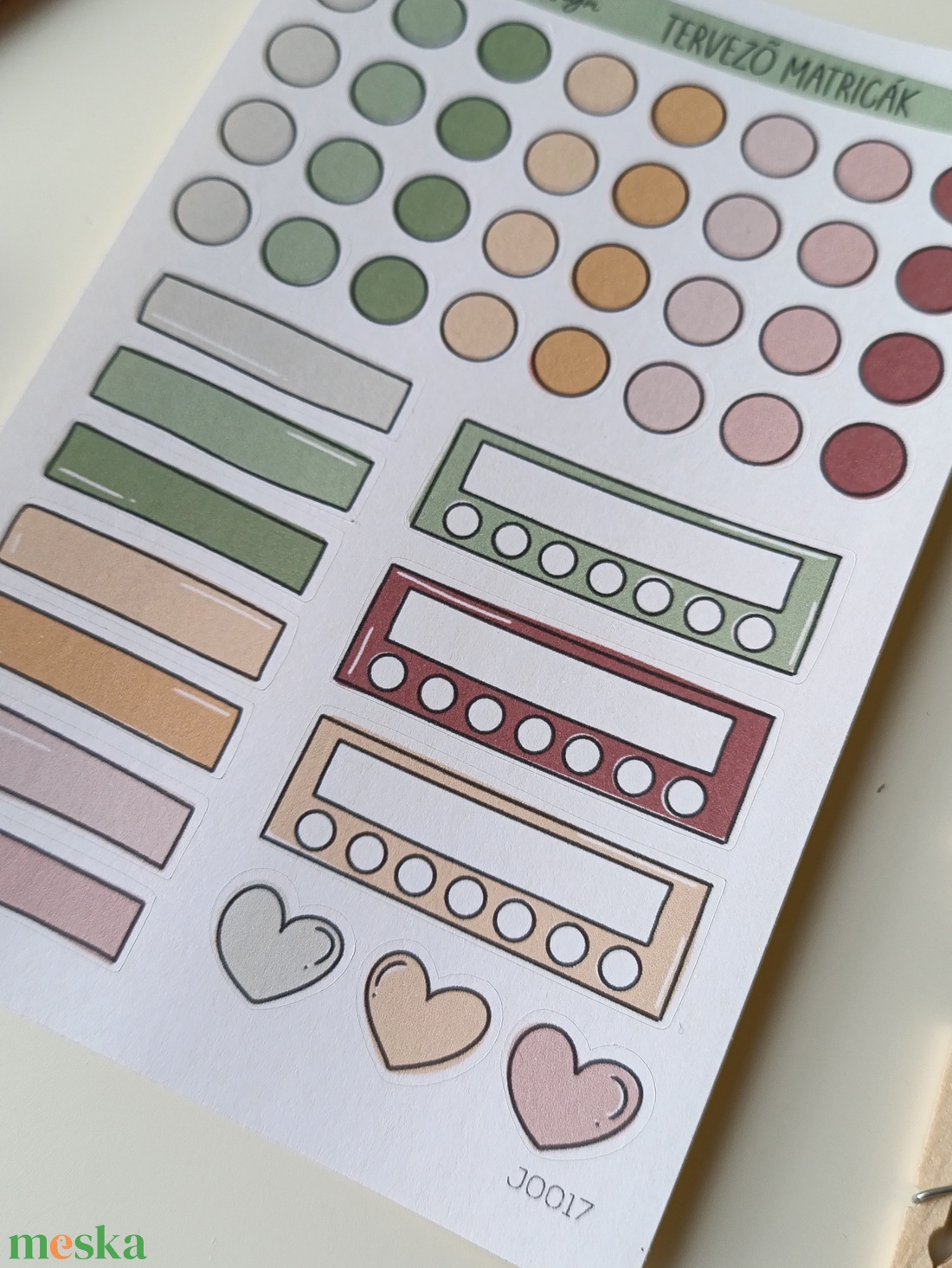 tervező matricák matricaív zöld bordó- 0017 - otthon & életmód - papír, írószer - matrica, matrica csomag - Meska.hu