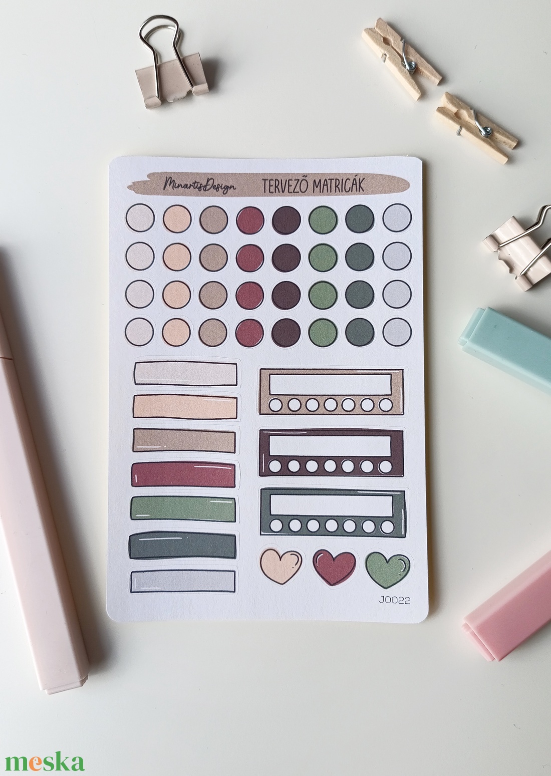 tervező matricák matricaív lila zöld- 0022 - otthon & életmód - papír, írószer - matrica, matrica csomag - Meska.hu
