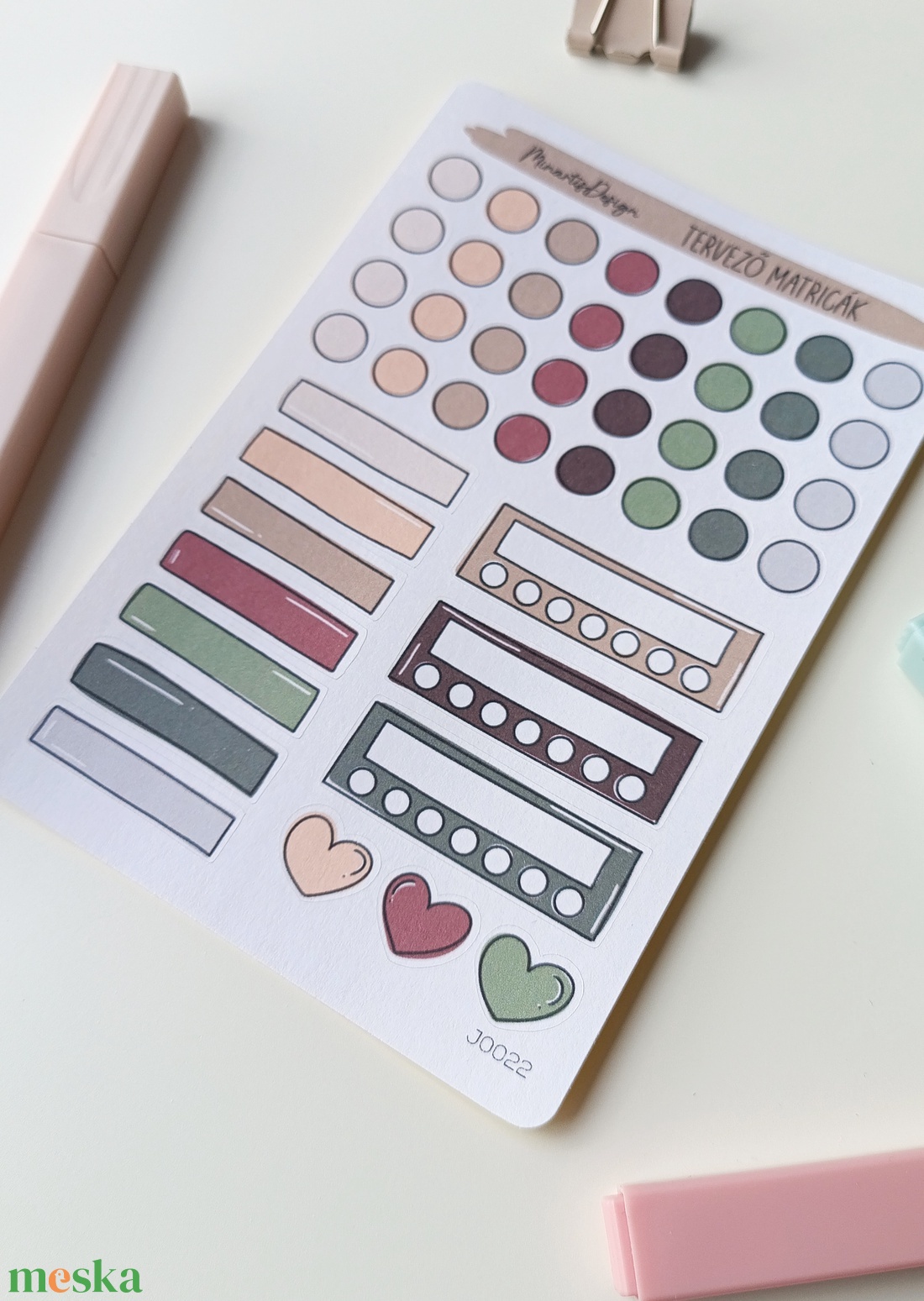 tervező matricák matricaív lila zöld- 0022 - otthon & életmód - papír, írószer - matrica, matrica csomag - Meska.hu