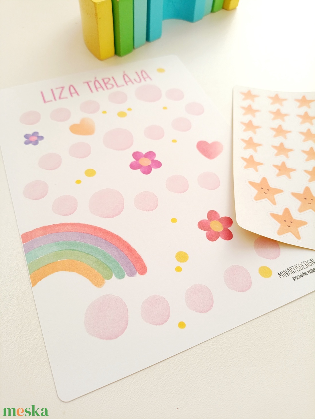 Matricás siker - jutalomtábla gyerekeknek - otthon & életmód - papír, írószer - matrica, matrica csomag - Meska.hu